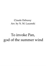 To invoke Pan, god of the summer wind